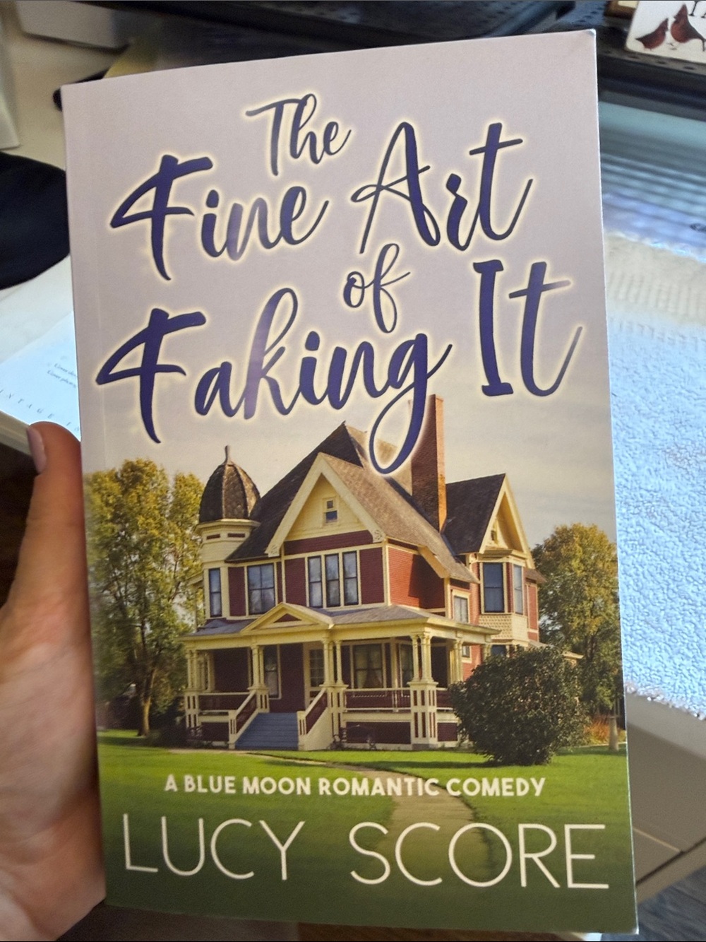The Fine Art of Faking It by Lucy Score - Purple Cover